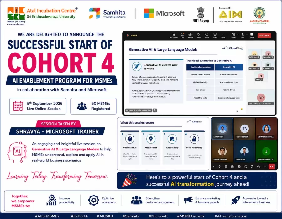 AI Enablement Program for MSMEs (Cohort -  & 4)
