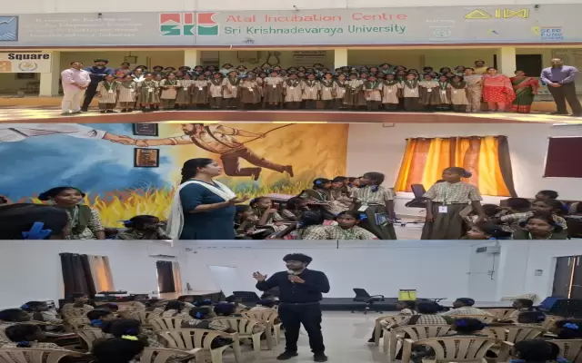 Dr. B.R. Ambedkar Gurukulam Students Visit AIC-SKU for Industrial Exposure